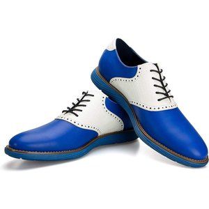 Men's Blue Oxford Casual Shoes Casual Dress Shoes for Men